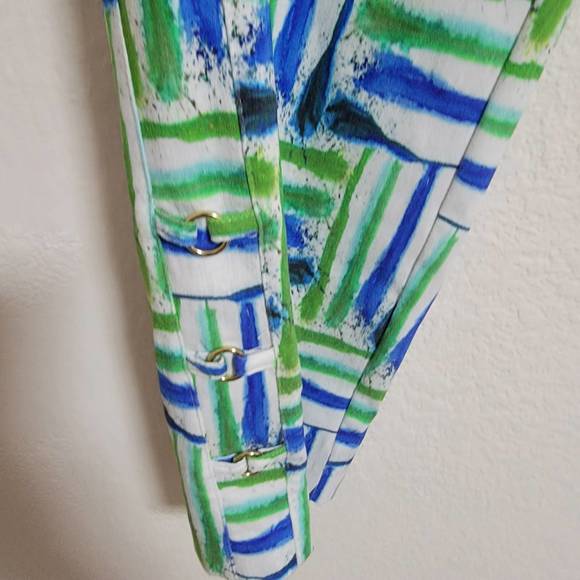 NEW INSIGHT multicolored lines pant in scattered lined - Picture 2 of 2